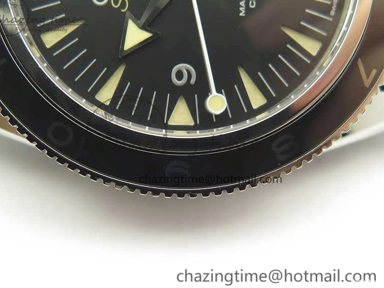 0228 Seamaster 300 Master Spectre SS MKS Best Edition Black Dial On Nylon Strap A SunProtective 8083